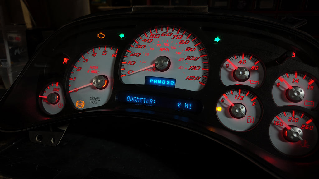 White guageCluster | 03–07 GM Trucks | | Plug & Play