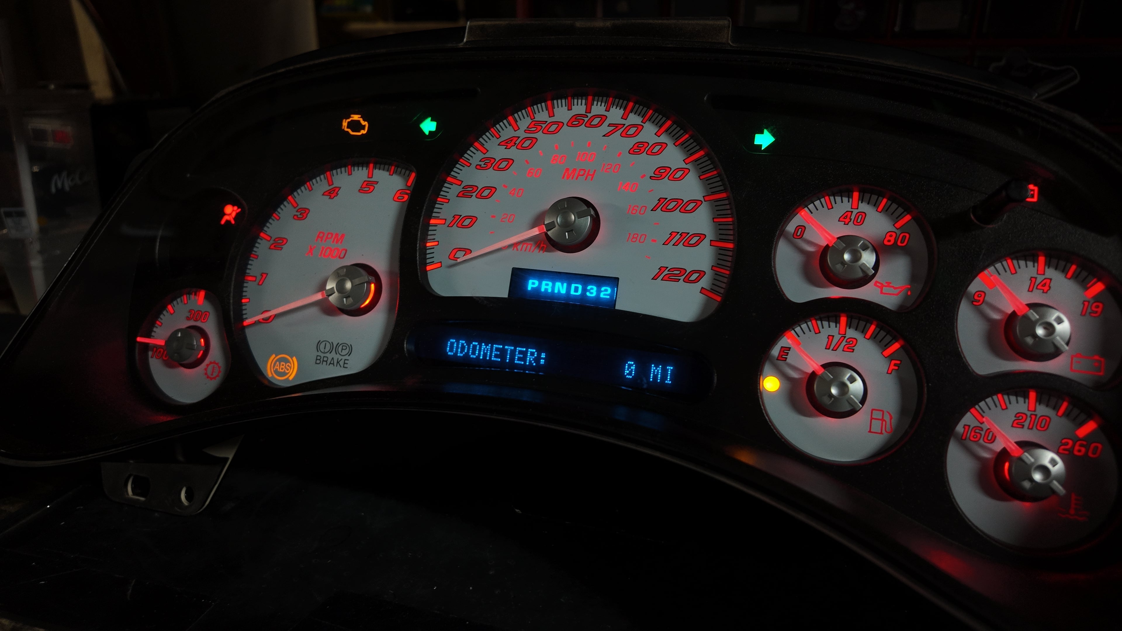 White guageCluster | 03–07 GM Trucks | | Plug & Play