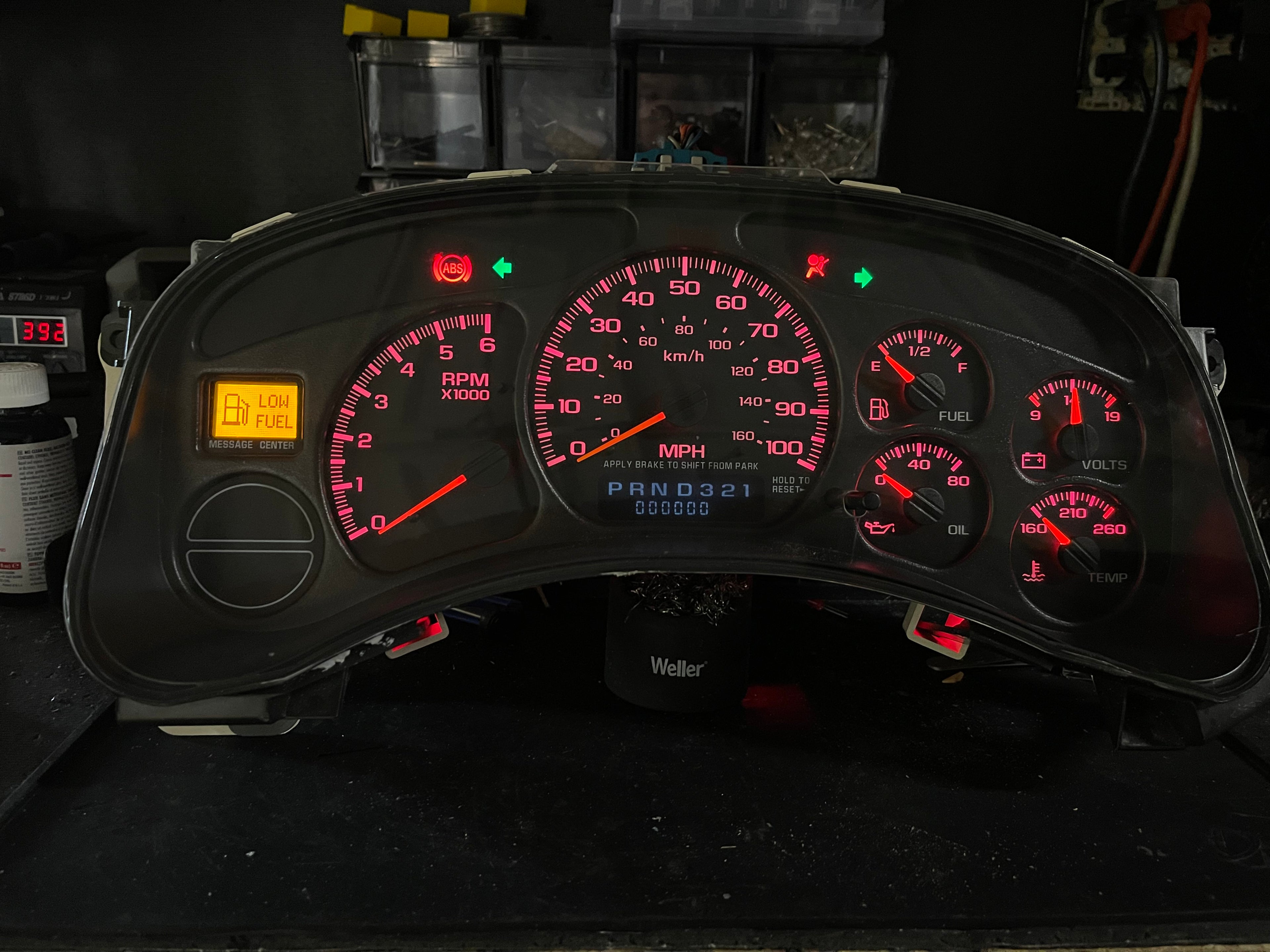99–02 GM RED LED Gauge Plug &Play 0 miles
