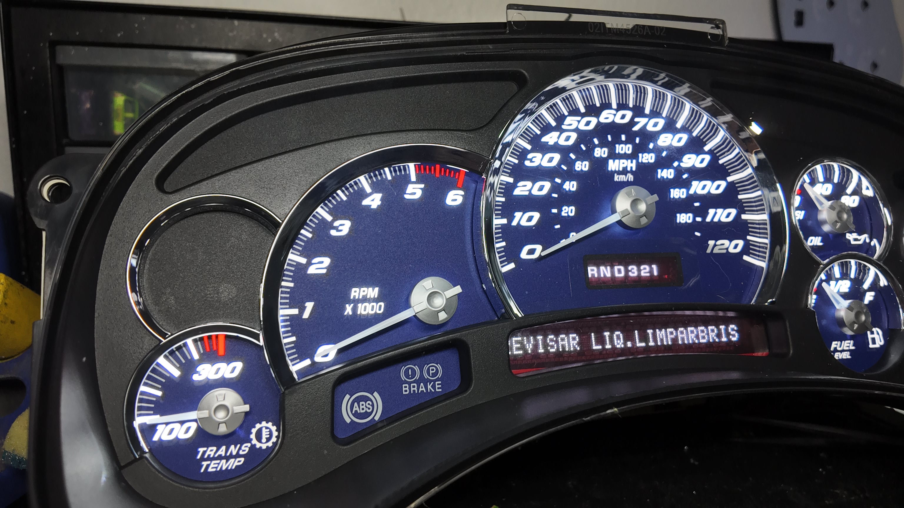 Blue 2003-2007 SS Performance Cluster – Plug & Play Rebuilt