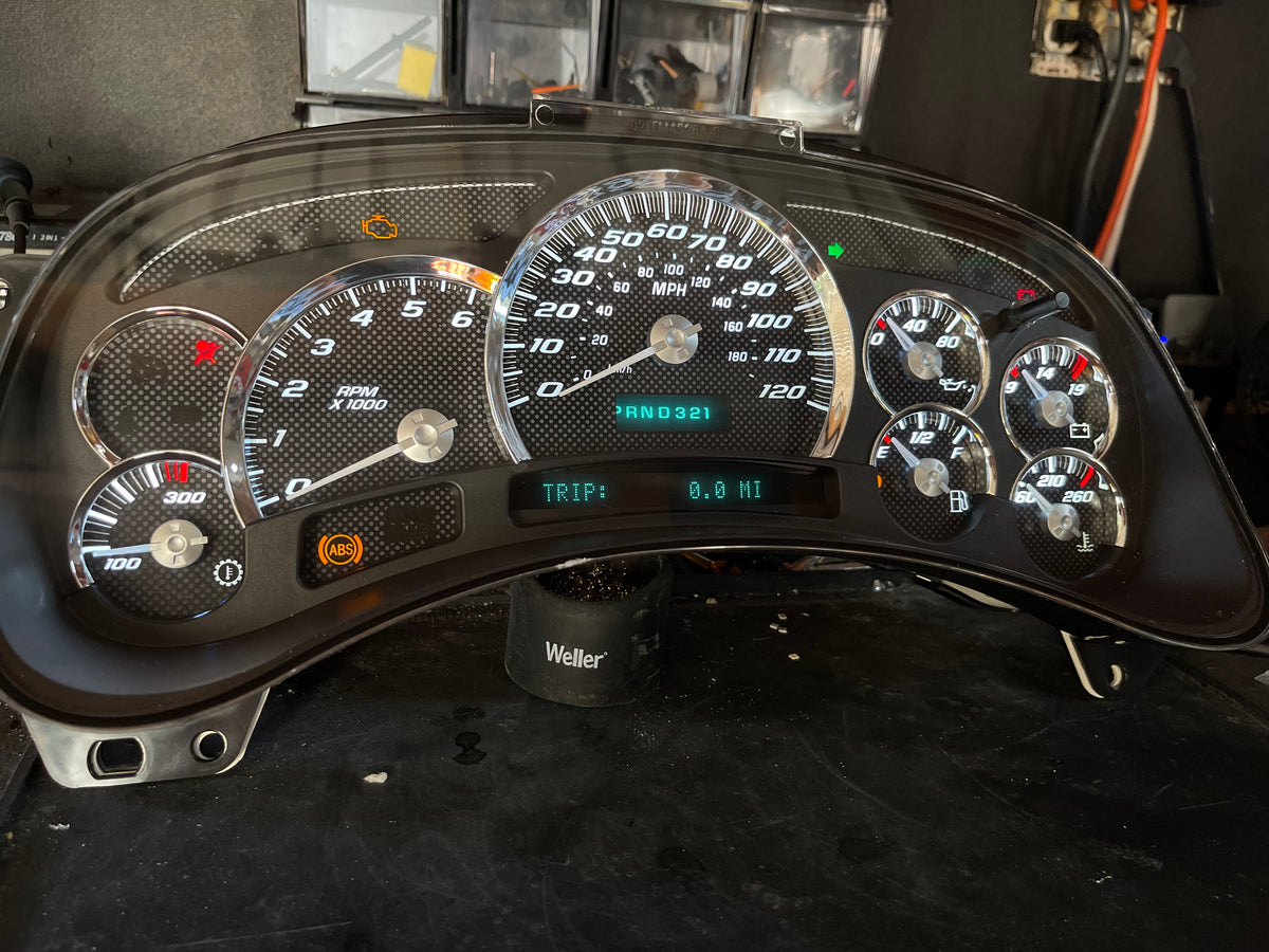 Carbon fiber look alike SS Performance cluster – Plug & Play Rebuilt
