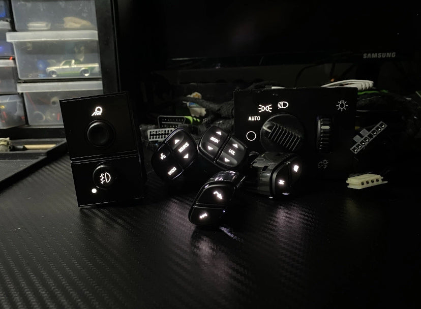 Brand New Aftermarket Headlight And Foglight Switches And Steering Wheel Control