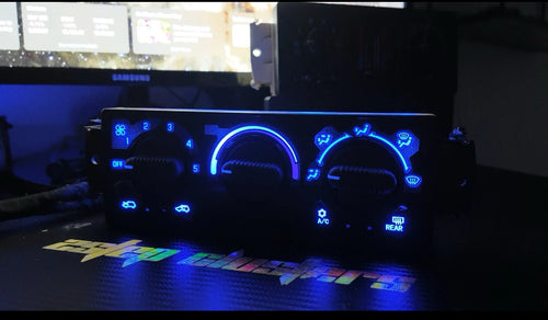 00 01 02 Silverado Sierra Heater AC Climate Control BLUE LED