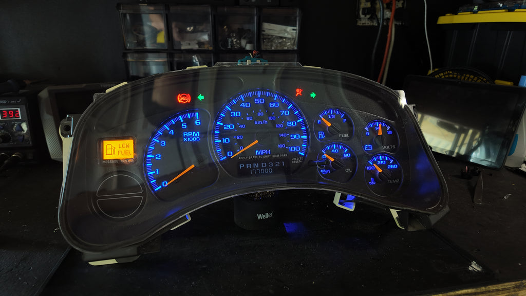 99–02 GM Blue LED Gauge Plug &Play 0 miles
