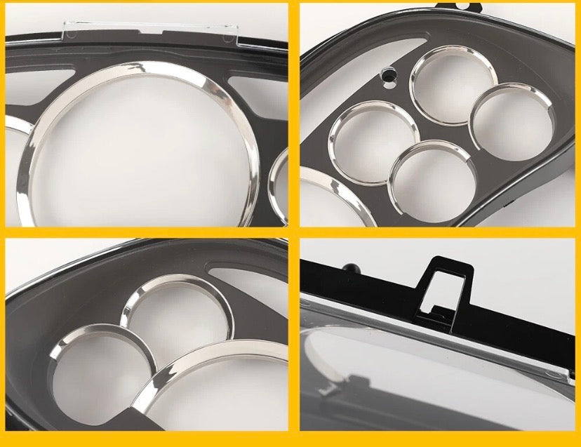 2003–2006 Chevy/GMC Gauge Cluster Lens Cover w/ Chrome Rings | Silverado, Sierra, Tahoe, Suburban, Yukon, Escalade