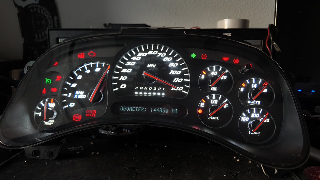 PRE ORDER 🔥 STAINLESS STEEL 2003–2007 Chevy/GMC Super Sport Custom Gauge Cluster