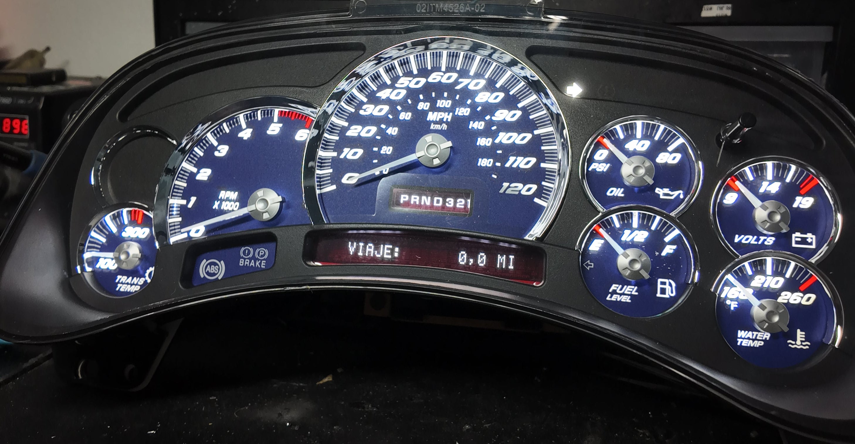 Blue 2003-2007 SS Performance Cluster – Plug & Play Rebuilt