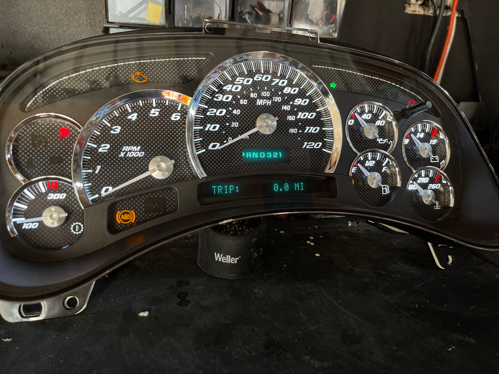 Carbon fiber look alike SS Performance cluster – Plug & Play Rebuilt
