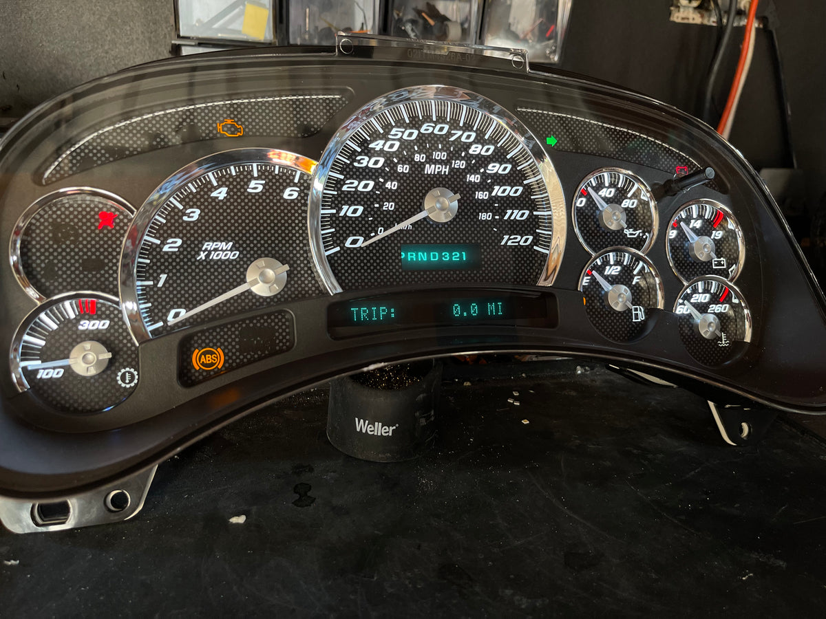 Carbon fiber look alike SS Performance cluster – Plug & Play Rebuilt