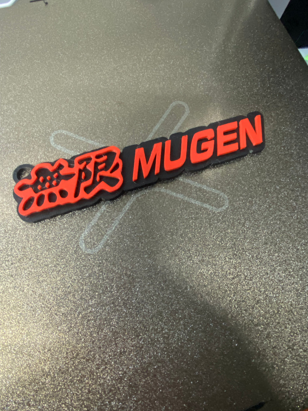 MUGEN Style Keychain – Red/Black