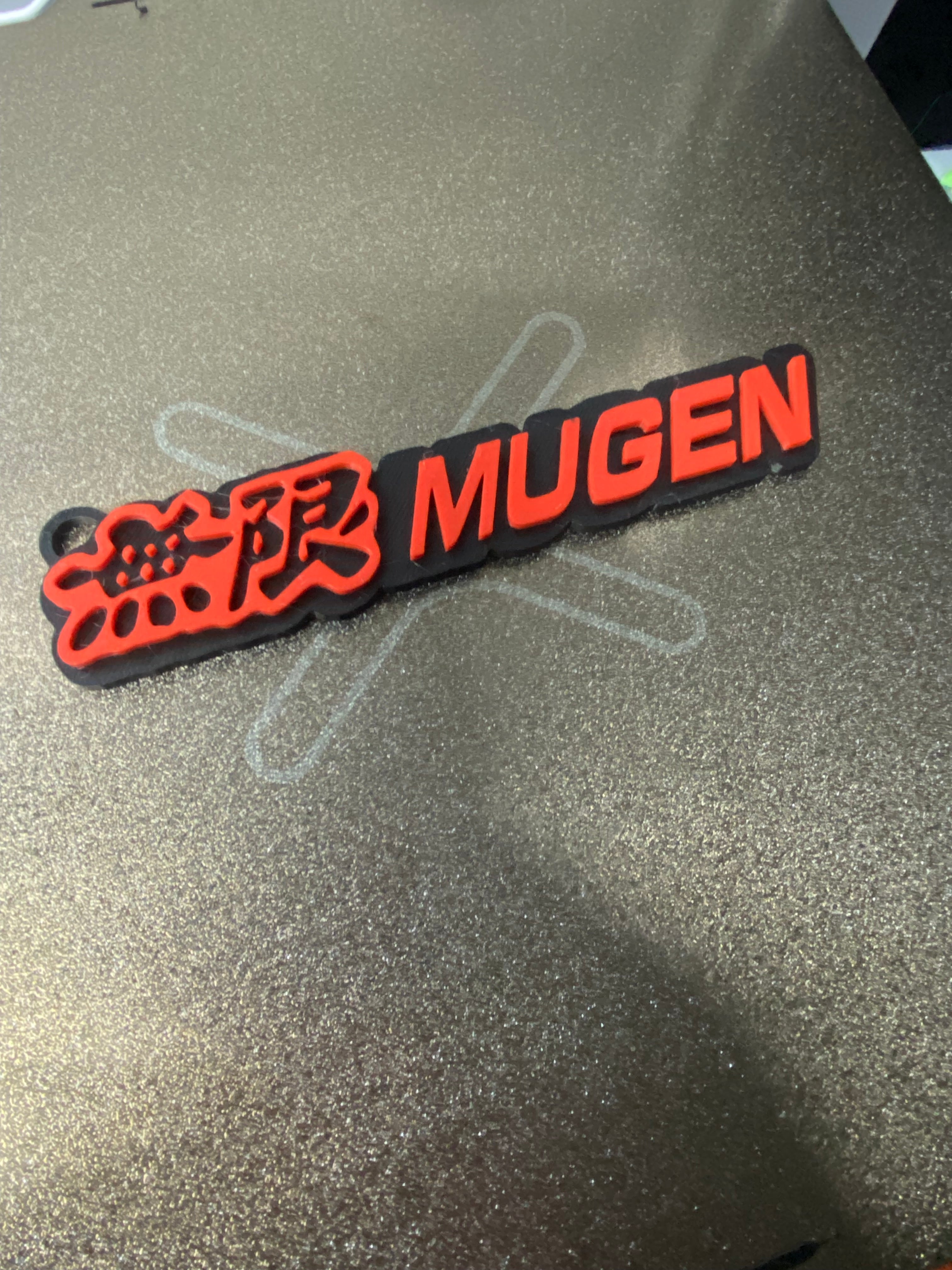 MUGEN Style Keychain – Red/Black