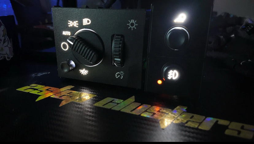 Brand New Aftermarket Headlight And Foglight Switches With Bright White Leds