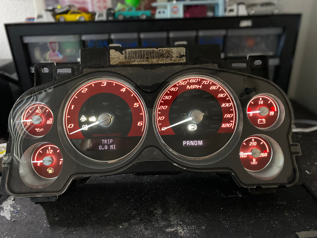 2007–2012 Silverado Sierra Tahoe Yukon Instrument Cluster | White LEDs | Programmed Mileage