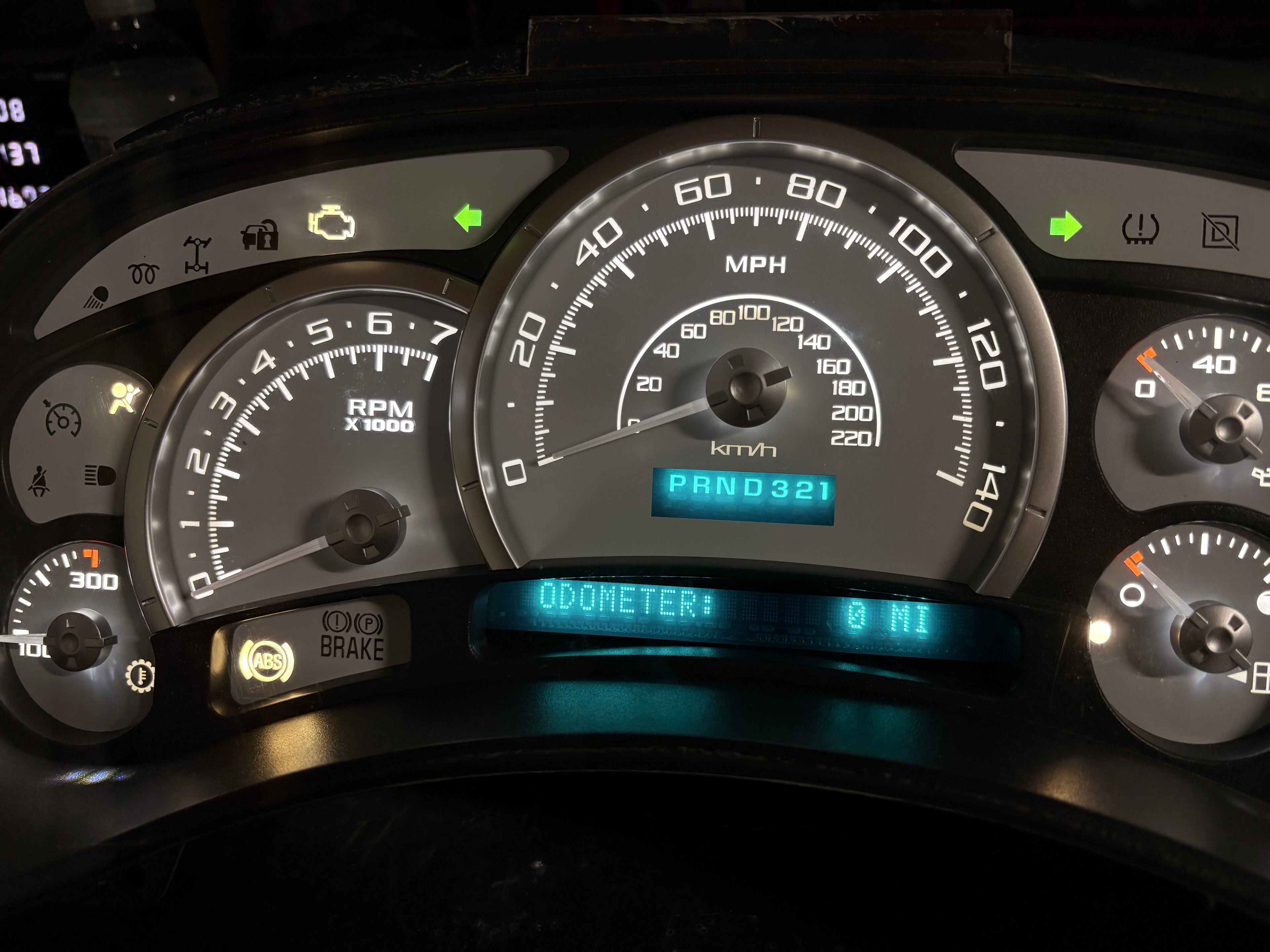 140mph 🔥 2003–2007 Chevy/GMC Super Sport Custom Gauge Cluster (Copy)