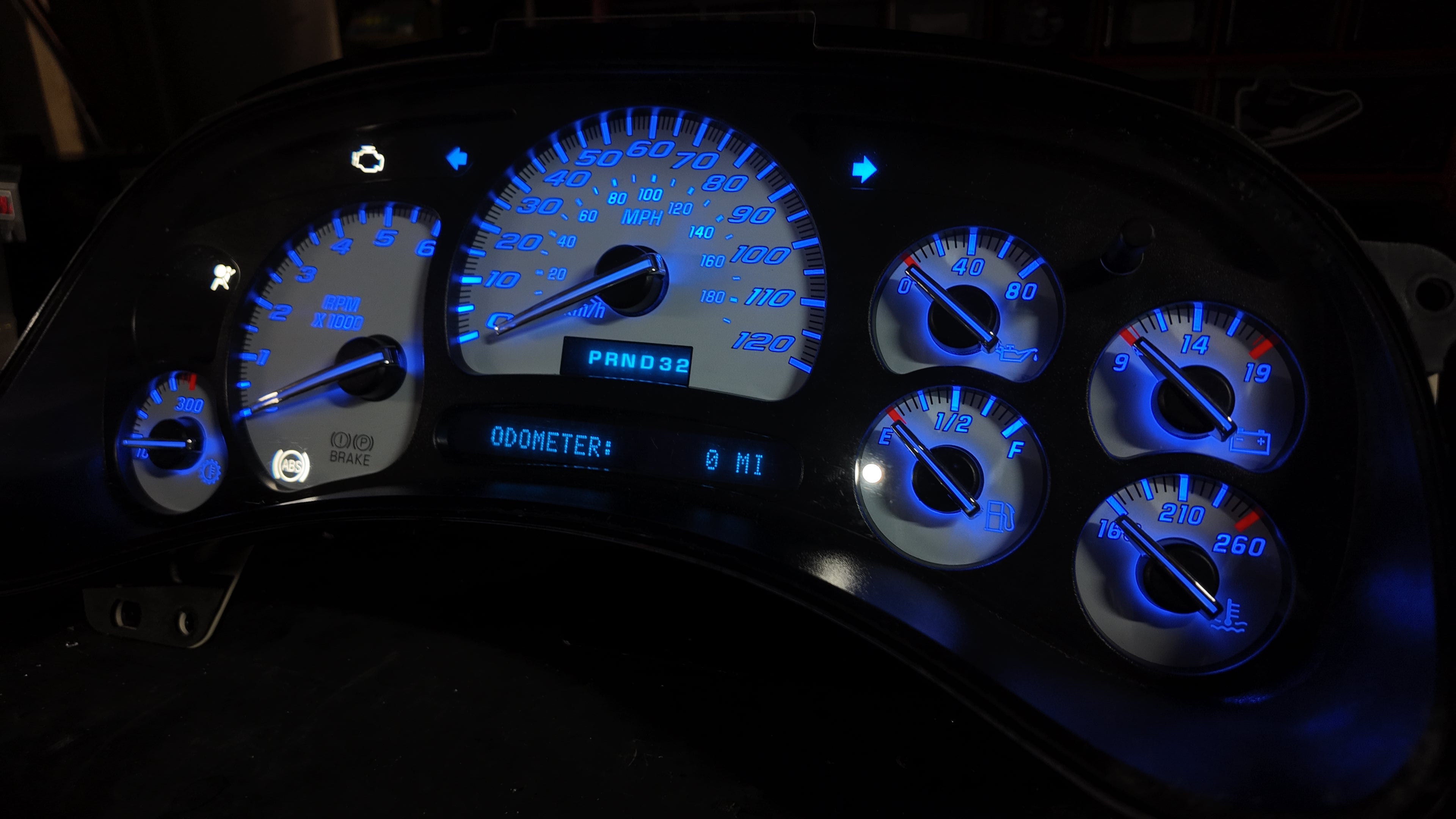 Blue led White guageCluster | 03–07 GM Trucks | | Plug & Play