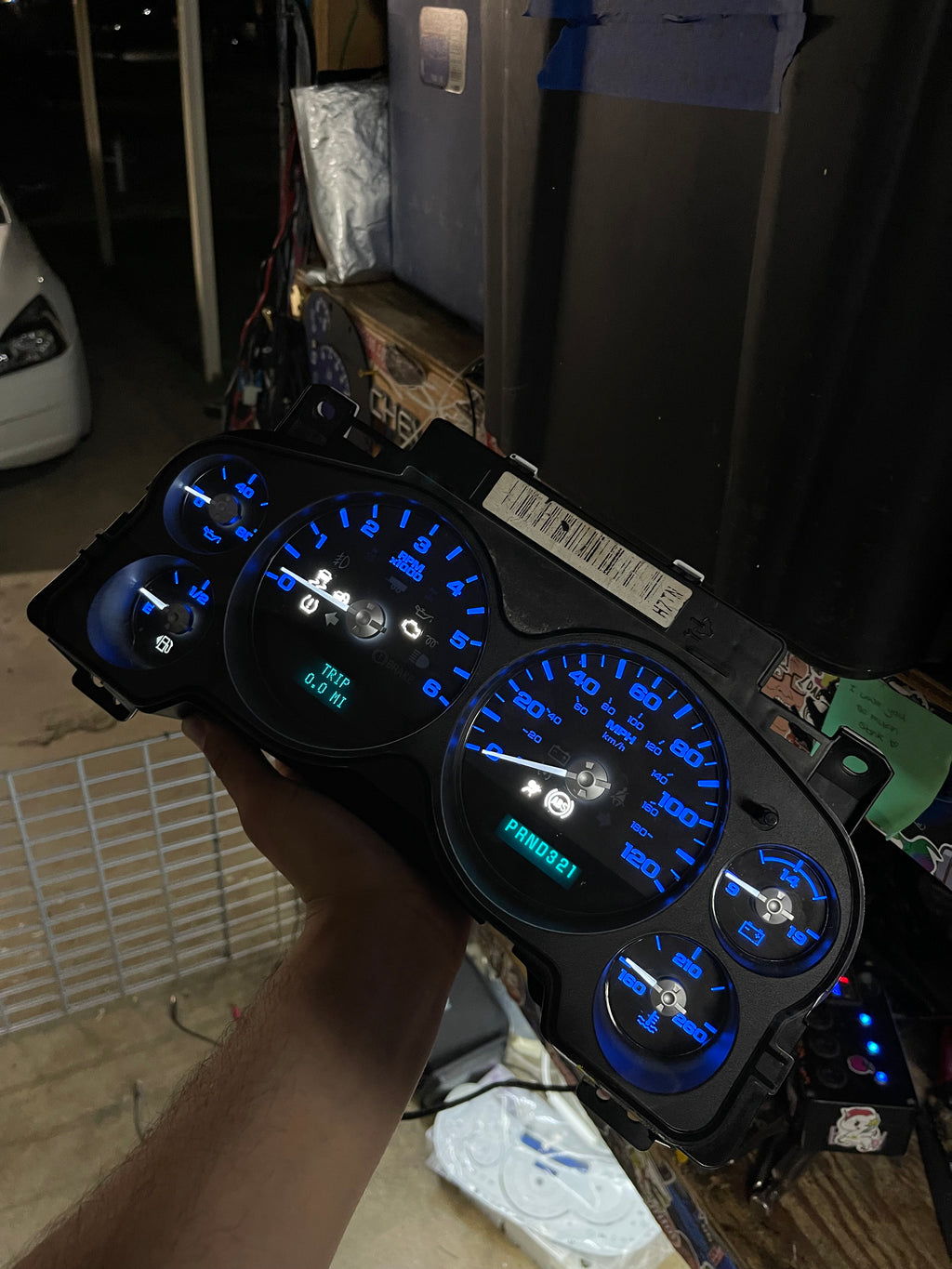 2007–2012 Silverado Sierra Tahoe Yukon Instrument Cluster | blue  LEDs | Programmed Mileage
