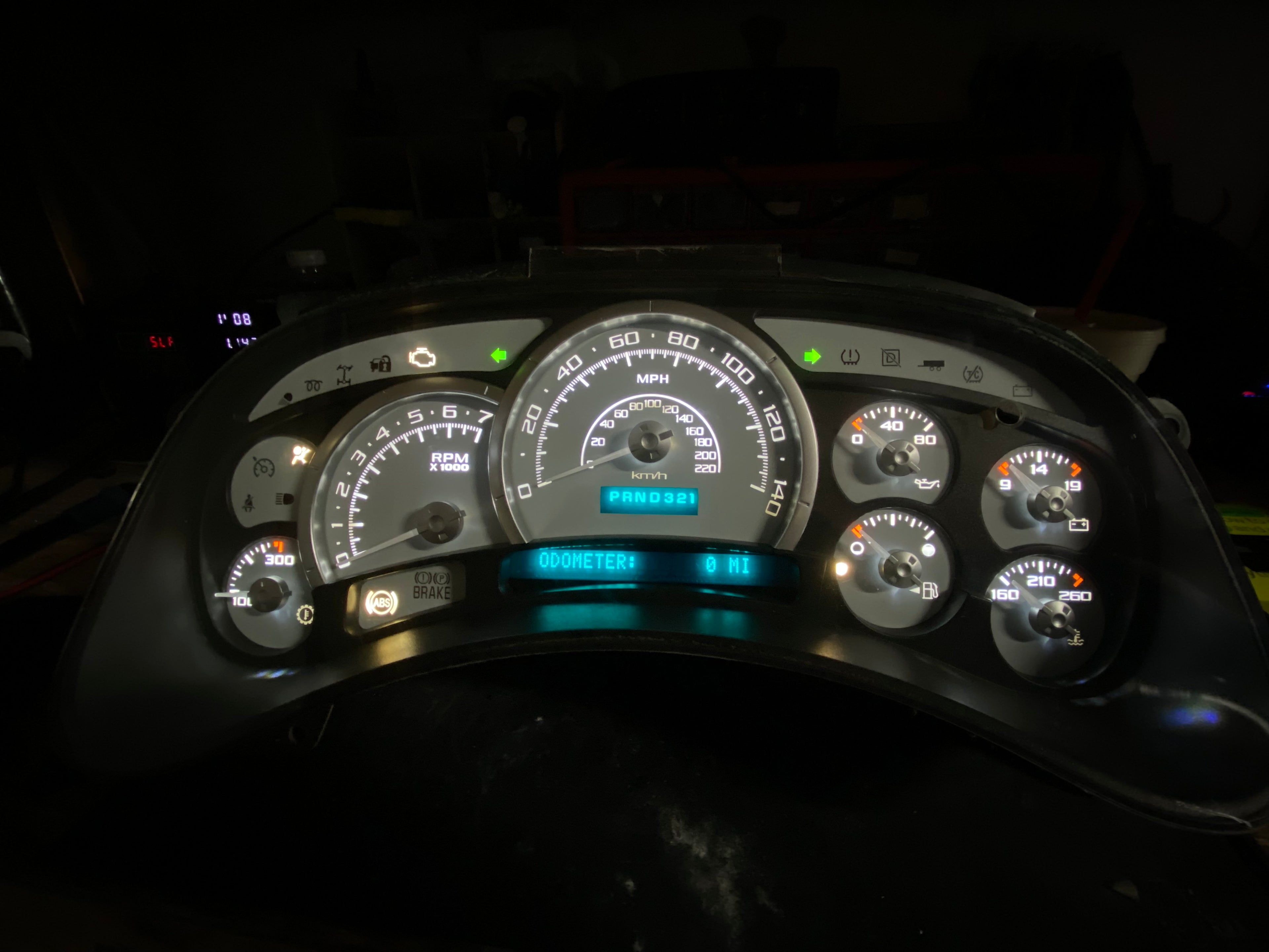 140mph 🔥 2003–2007 Chevy/GMC Super Sport Custom Gauge Cluster (Copy)