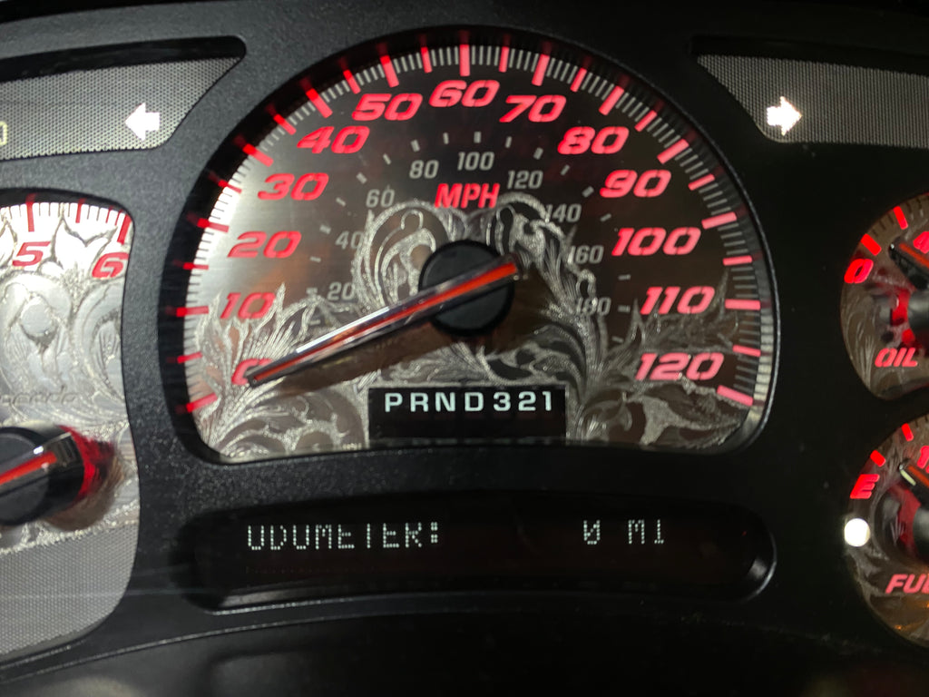 PRE ORDER 🔥 STAINLESS STEEL ENGRAVED 2003–2007 Chevy/GMC Super Sport Custom Gauge Cluster 1 of 1