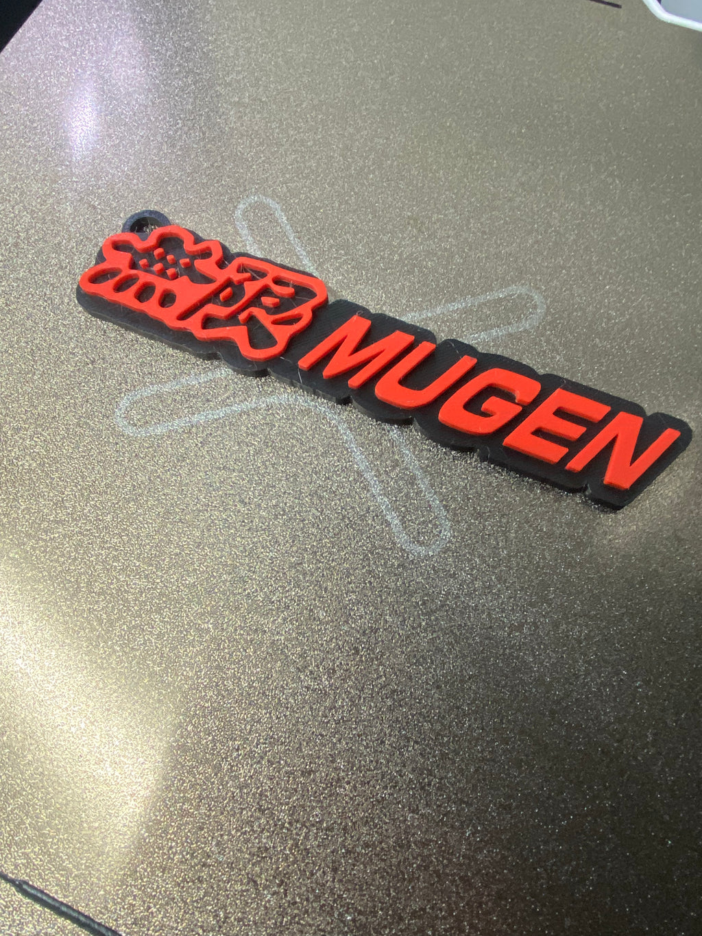 MUGEN Style Keychain – Red/Black