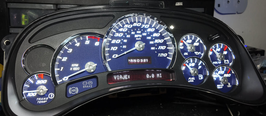 Blue 2003-2007 SS Performance Cluster – Plug & Play Rebuilt