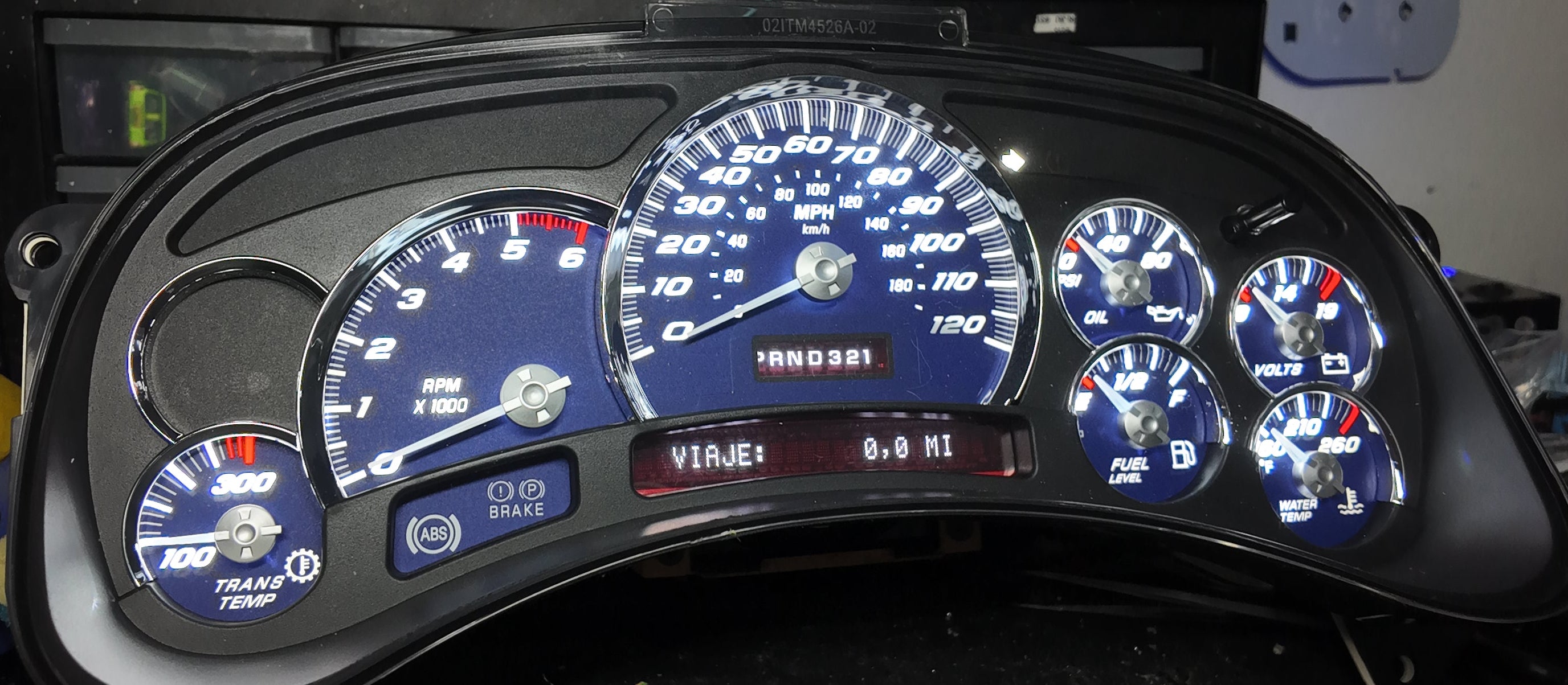 Blue 2003-2007 SS Performance Cluster – Plug & Play Rebuilt