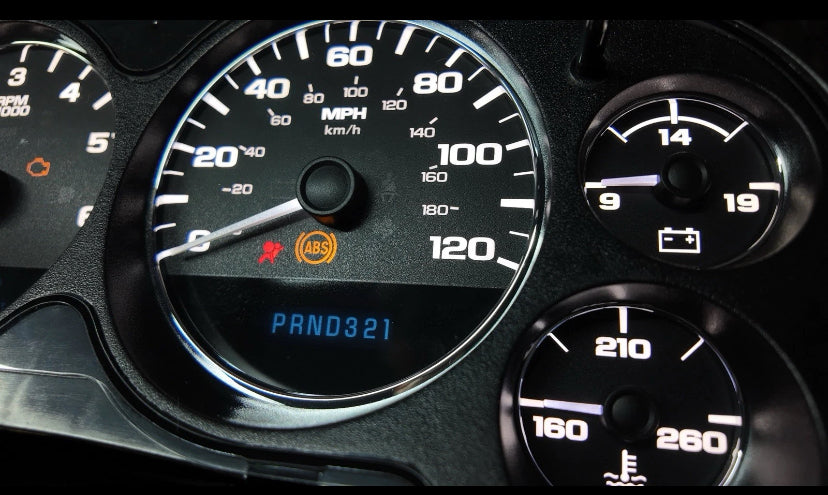 07-12 Silverado Sierra Speedometer Instrument Gauge Cluster WHITE LED