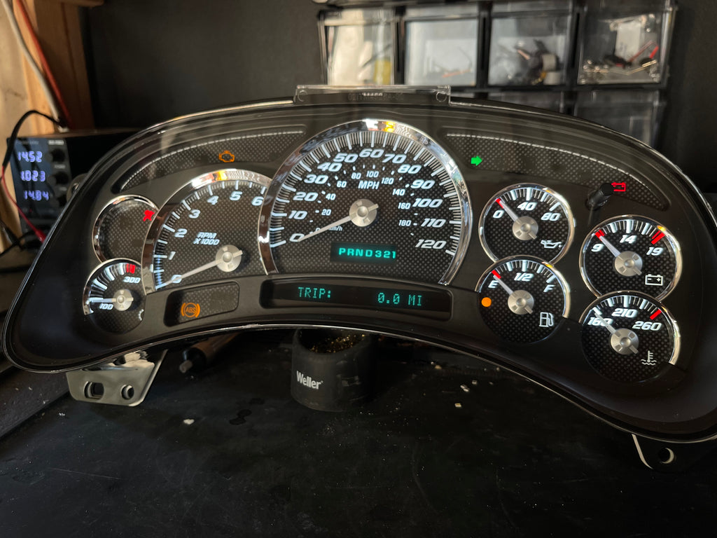 Carbon fiber look alike SS Performance cluster – Plug & Play Rebuilt