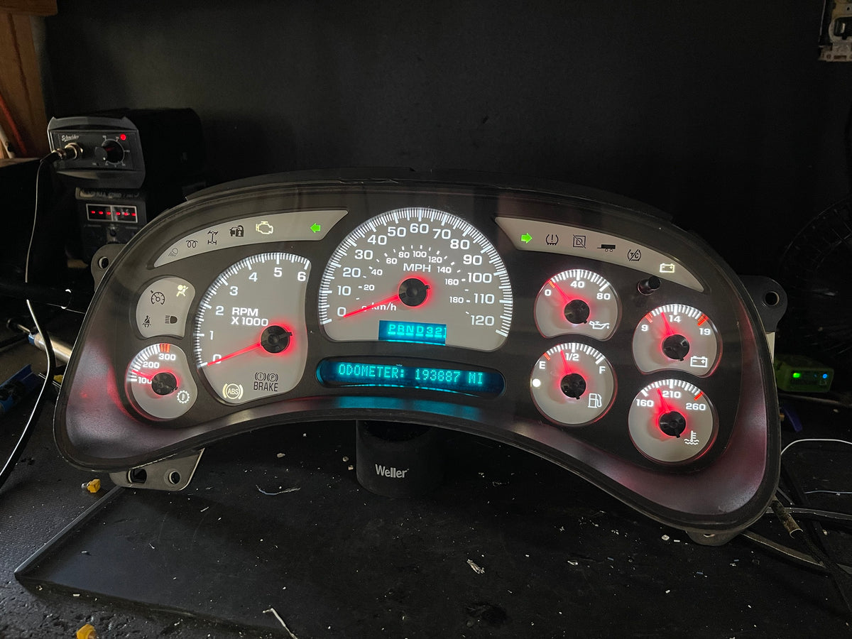 2003-2007 GM gauge cluster with trans temp gauge, bench-tested