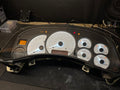 1999-2002 Silverado Sierra white SS 120 MPH gauge cluster with white LEDs and white glow needles