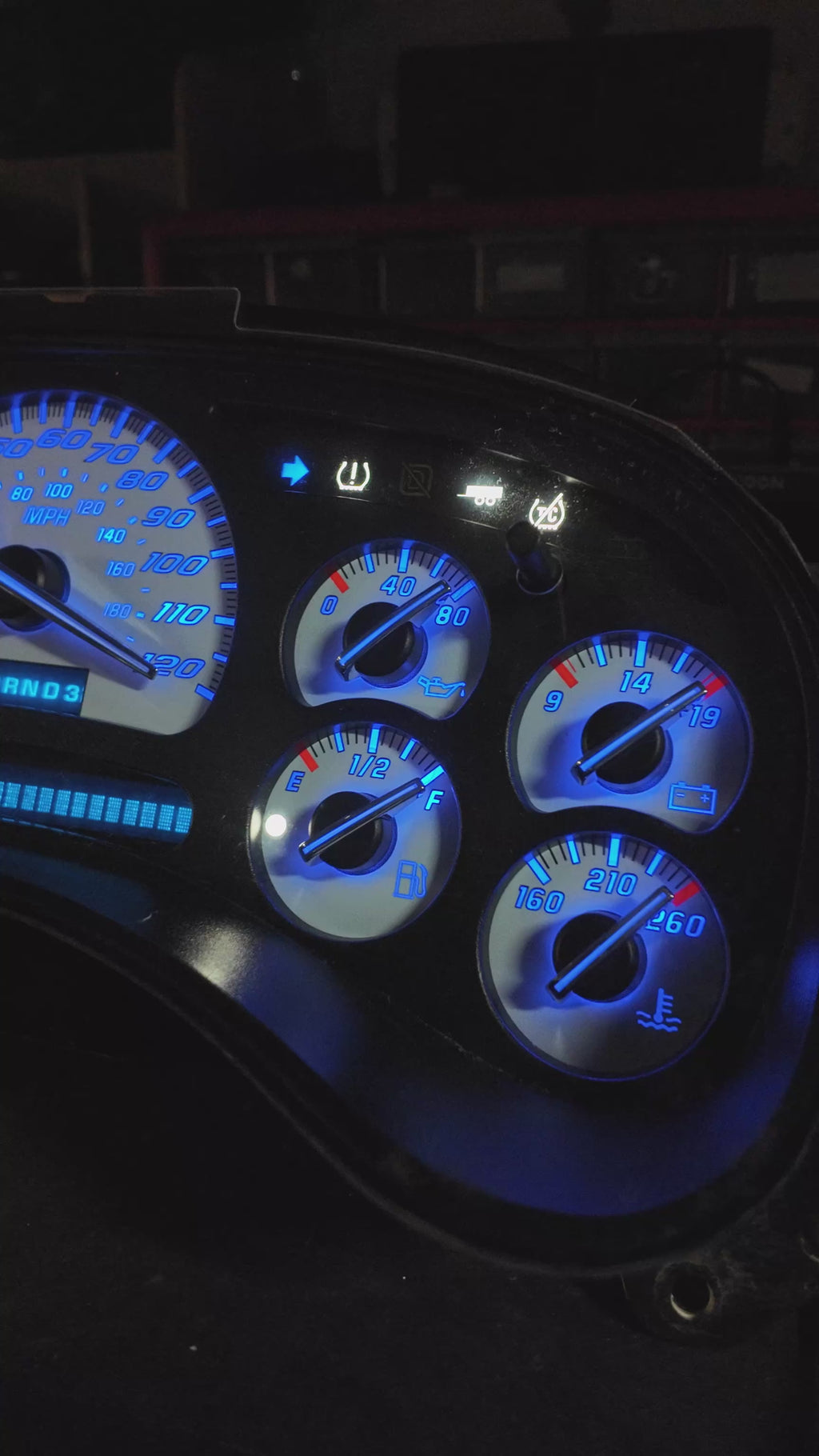 Blue led White guageCluster | 03–07 GM Trucks | | Plug & Play